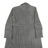 MAX&CO Womens Black Jacket UK 10 Wool Drawstring Classic Tailored Check