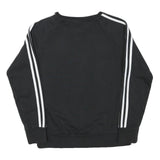 ADIDAS Womens Black Sweatshirt S Crew Neck Cotton Blend Sport Casual