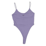 NIKE Womens Purple Slim Vest S Spaghetti Strap Crew Neck Cotton Casual