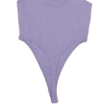 NIKE Womens Purple Slim Vest S Spaghetti Strap Crew Neck Cotton Casual