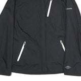 COLUMBIA Womens Black Outdoor Jacket L Polyester Plain Zip Weatherproof