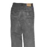 LEVI'S Mens Regular Fit Straight Denim Dark Grey W30 L32 Classic Cotton Zip