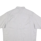 WRANGLER Mens Grey Casual Cotton Blend Shirt XL Button Short Sleeve Two Pockets