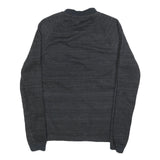 NIKE Mens Black Cotton Blend Jacket M Zip Plain Sports Casual Lightweight