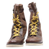 TIMBERLAND Lace-Up Boots Brown Synthetic Womens UK 6.5