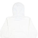 CHAMPION Mens White Pullover Hoodie S Classic Logo Cotton Blend Comfortable