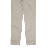 HAMMONT AND BLAINE Mens Slim Beige Cotton Blend Trousers W34 L31 Zip Closure