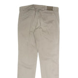 HAMMONT AND BLAINE Mens Slim Beige Cotton Blend Trousers W34 L31 Zip Closure