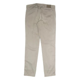 HAMMONT AND BLAINE Mens Slim Beige Cotton Blend Trousers W34 L31 Zip Closure