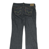 LEVI'S Womens Regular Blue Denim Flared Jeans W28 L33 Classic Cotton Zip