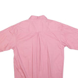 STANFORD Mens Pink Cotton Shirt L Button Pocket Short Sleeve Casual