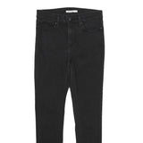 LEVI'S Slimming Skinny Womens Jeans Black Slim Skinny Denim W29 L30 Zip Closure