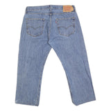 LEVI'S 501 Mens Jeans Blue Regular Straight Denim Medium W36 L25 Classic Fit