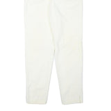 ETC Womens Cotton Blend White Slim Tapered Trousers W22 L28 Stylish Comfortable