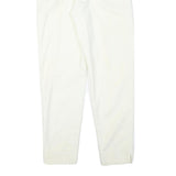 ETC Womens Cotton Blend White Slim Tapered Trousers W22 L28 Stylish Comfortable