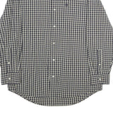 TIMBERLAND Mens Blue & White Check Shirt S Cotton Button Long Sleeve Casual