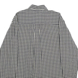 TIMBERLAND Mens Blue & White Check Shirt S Cotton Button Long Sleeve Casual