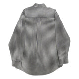 TIMBERLAND Mens Blue & White Check Shirt S Cotton Button Long Sleeve Casual