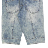 FORPLAY Mens Shorts Blue Denim Casual M W34 Button Fly Cotton Pockets