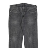 LEVI'S 505 Mens Jeans Black Regular Straight Denim Medium W38 L30 Classic Cotton