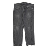 LEVI'S 505 Mens Jeans Black Regular Straight Denim Medium W38 L30 Classic Cotton