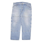 DICKIES Mens Relaxed Light Blue Denim Jeans W40 L30 Zip Closure Comfortable