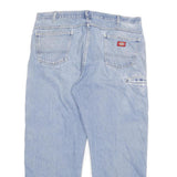 DICKIES Mens Relaxed Light Blue Denim Jeans W40 L30 Zip Closure Comfortable