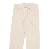 LEVI'S 501 Mens Jeans White Regular Straight Denim W28 L27 Classic Button