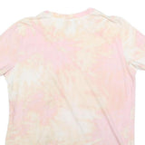 THE ROLLING STONES Womens Pink & Cream Graphic T-Shirt XL Short Sleeve Crew Neck