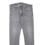 LEVI'S Mens Regular Fit Grey Denim Jeans Zip W31 L25 Classic Cotton Blend