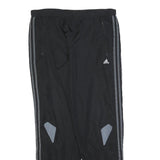 ADIDAS Mens Joggers Black & Grey Regular Fit Tapered Leg M W35 L32 Sportswear