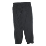 ADIDAS Mens Joggers Black & Grey Regular Fit Tapered Leg M W35 L32 Sportswear