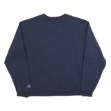 CHAMPION Mens Navy Blue Saint James Wrestling Crew Neck L Sweatshirt