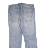 OKAY JEANS Mens Jeans Blue Relaxed Straight Denim Light W38 L32 Casual Wear