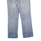 OKAY JEANS Mens Jeans Blue Relaxed Straight Denim Light W38 L32 Casual Wear