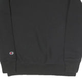 CHAMPION Mens Black Crew Neck XS Cotton Blend Pullover Sweatshirt Embroidered