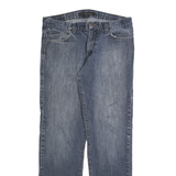 CALVIN KLEIN JEANS Mens Blue Regular Straight Denim Medium W34 L32 Zip Fastening