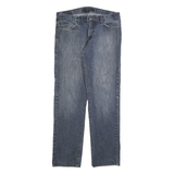 CALVIN KLEIN JEANS Mens Blue Regular Straight Denim Medium W34 L32 Zip Fastening