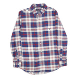 CHAPS Mens Blue & Red Check Shirt S Classic Cotton Button Down Casual