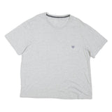 CHAPS Mens Grey 2XL T-Shirt Short Sleeve Crew Neck Pocket Logo Casual