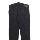 LEVI'S 511 Slim Mens Black Slim Skinny Denim Medium W30 L25 Raw Edge