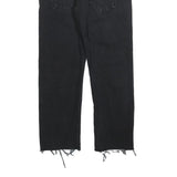 LEVI'S 511 Slim Mens Black Slim Skinny Denim Medium W30 L25 Raw Edge