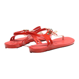 MEL Strappy Sandals Red Synthetic Womens UK 5