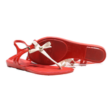 MEL Strappy Sandals Red Synthetic Womens UK 5