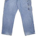 DICKIES Mens Jeans Blue Regular Straight Denim Light W38 L30 Workwear Zip