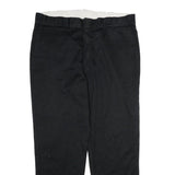 DICKIES Mens Cotton Black Regular Fit Straight Leg Trousers W38 L32 Workwear