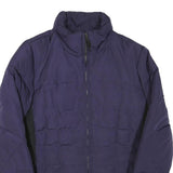CALVIN KLEIN Mens Blue Zip Jacket XS Polyester Blend Plain Lightweight Casual