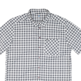 ODLO Mens Black & White Check Shirt 2XL Polyester Blend Casual Short Sleeve