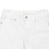 LEVI'S Womens White Casual Denim Shorts XS W25 Mid Length Short Denim