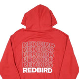 CHAMPION Mens Red Hoodie M Redbird Print Pullover Cotton Blend Casual